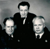 С Сергеем Эйзенштейном и Фридрихом Эрмлером (1939 год)