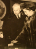С Александром Довженко,1940-е годы
